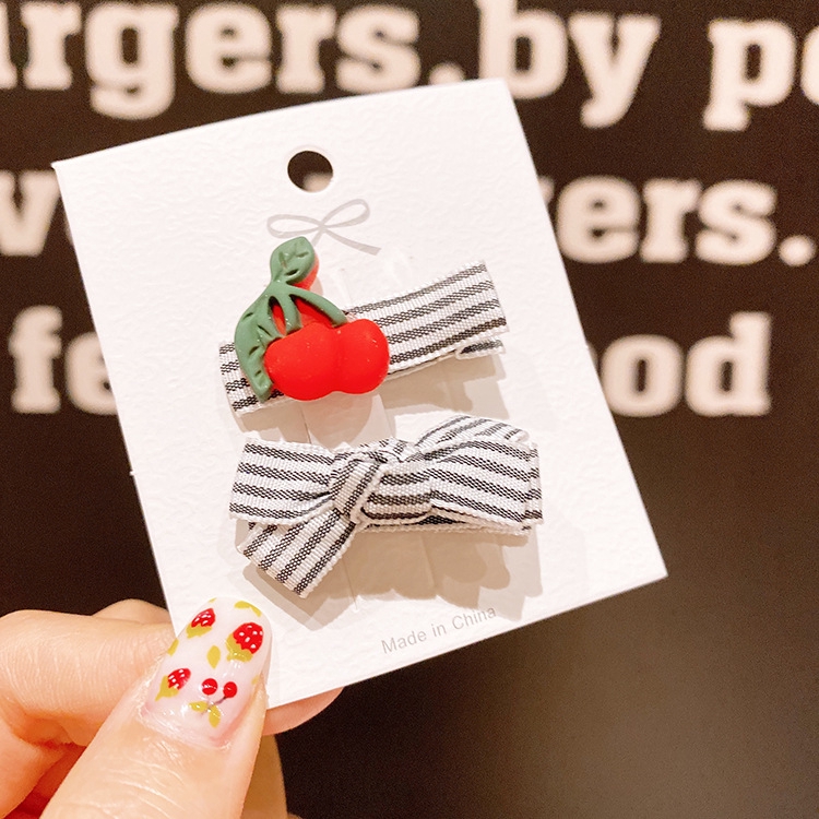 Set 2 Kẹp Tóc Hoạt Hình Xinh Xắn Nhiều Màu Sắc Cho Bé Gái