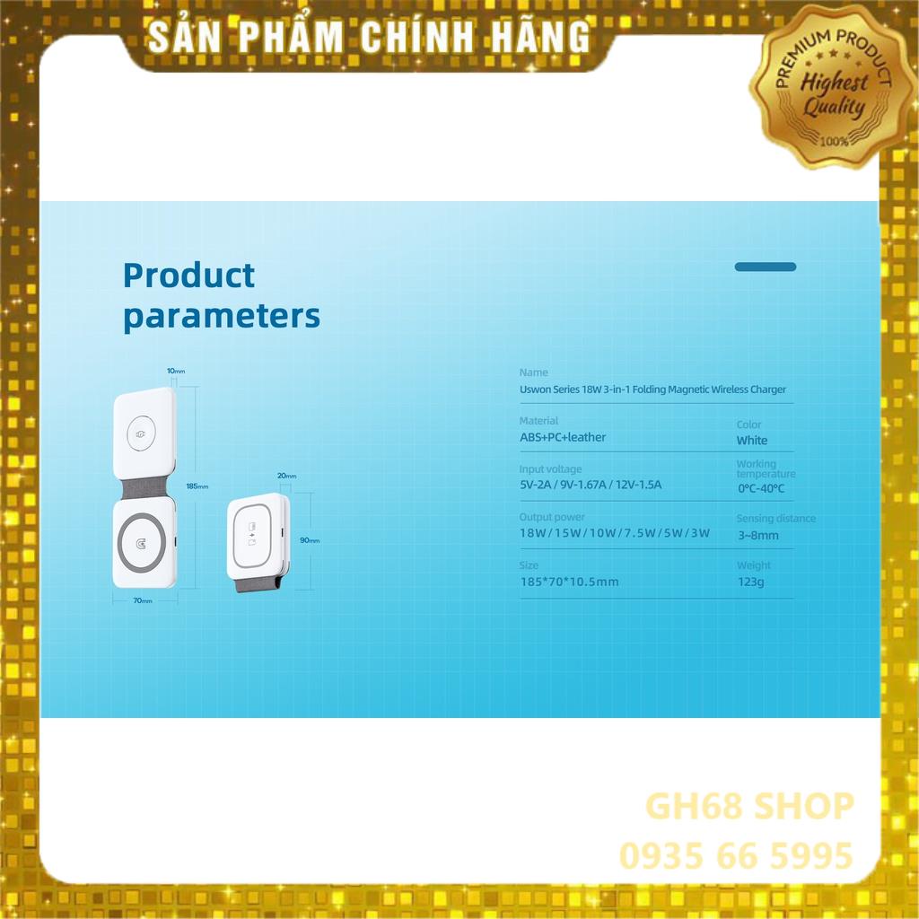 Đế sạc không dây đa năng 3 in 1 RPP-W56 Hỗ Trợ Sạc Nhanh Không Dây - Chính hãng REMAX