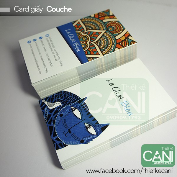 500c Namecard in theo yêu cầu Thẻ tích điểm Thẻ giấy Voucher Card Thank you Phiếu Liệu trình In Nailbox