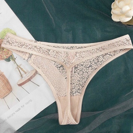 Quần lót ren lọt khe Kim Cương sexy quyến rũ mềm mại co dãn màu pastel 8032