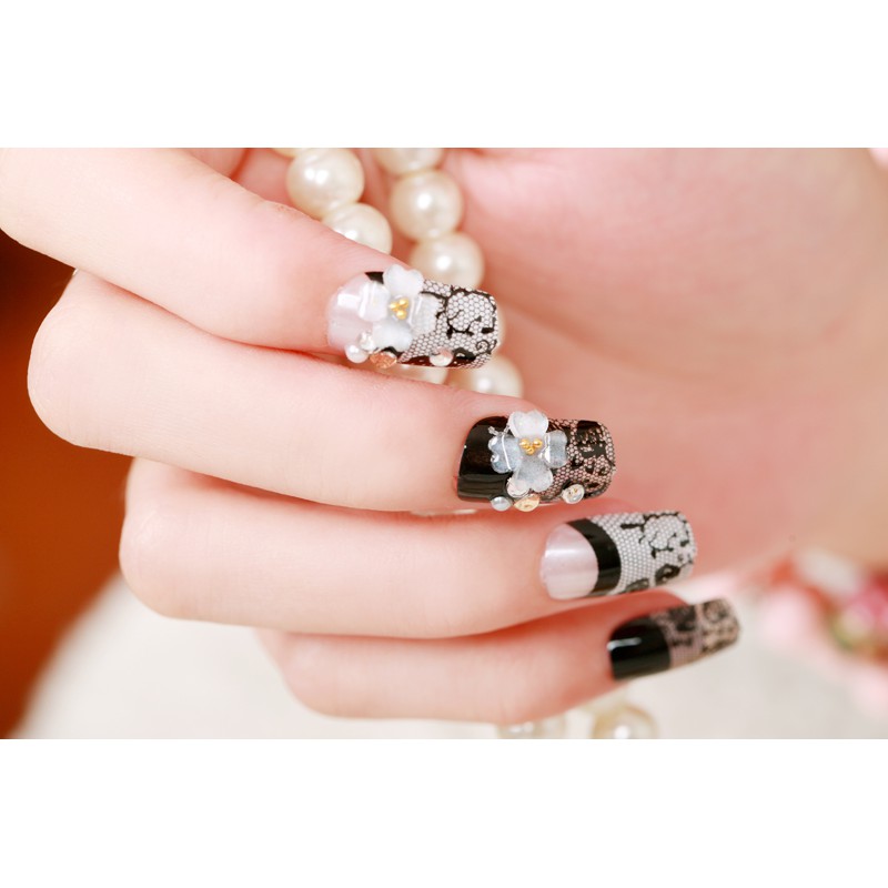 Freeship 99k TQ_Bộ 24 Móng Tay Giả Họa Tiết BM03