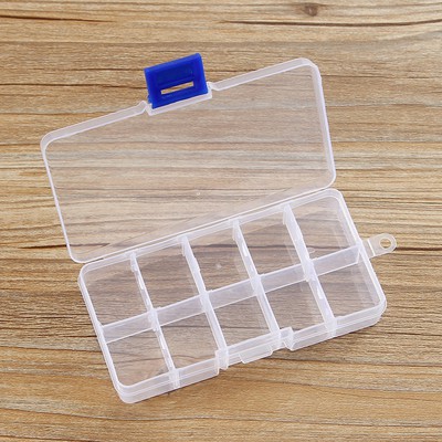 Hộp đựng trang sức bằng nhựa trong suốt 24 ngăn tiện dụng