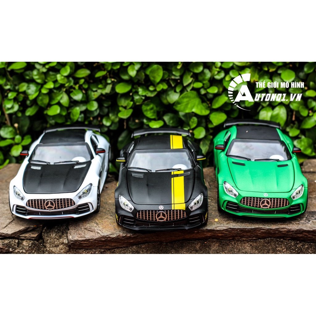 MÔ HÌNH XE MERCEDES AMG GT R MATT BLACK 1:24 CHE ZHI 6831