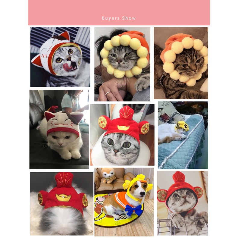 Nón đội hóa trang halloween dễ thương cho thú cưng