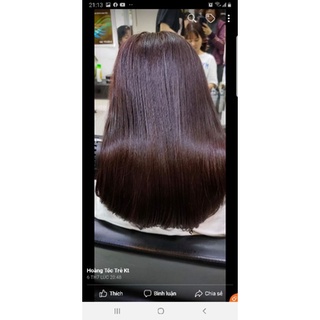 thuốc nhuộm tóc thông minh màu nâu socola ÁNH TÍM tự cân bằng đều màu AZ008 tặng kèm bao tay