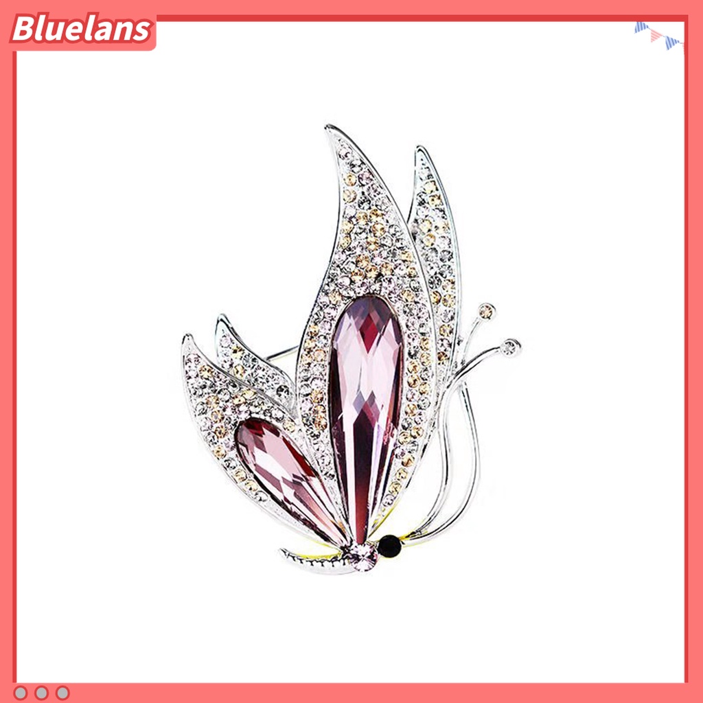 Ghim Cài Áo Hình Bướm Đính Đá Nhân Tạo Thời Trang