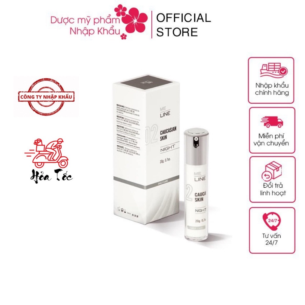 [HÀNG NHẬP KHẨU] Kem Giảm Sạm Nám Tàn Nhang Giảm Mụn Innoaesthetics INNO-DERMA MELINE 02 CAUCASIAN SKIN NIGHT (Kem Đêm)