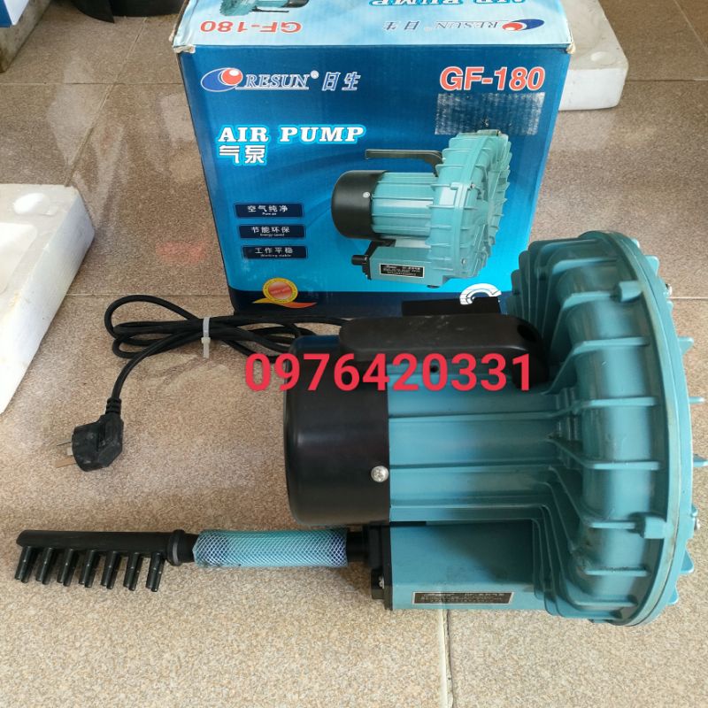 Máy Sủi Khí Ô-Xy Bể Cá Công Suất Lớn 180W/220V, Máy Sục Khí Bể Hải Sản Kiểu Cánh quạt