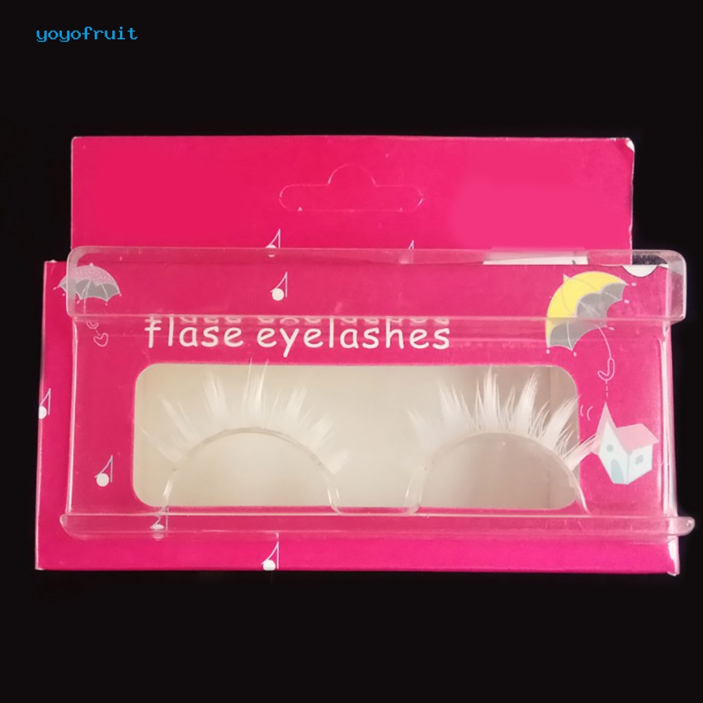 Đồ Chơi yoyo Chất Lượng Cao✡️Lông Mi Giả Màu Trắng Dài Và Dày Tự Nhiên Trong Suốt Dùng Hóa Trang