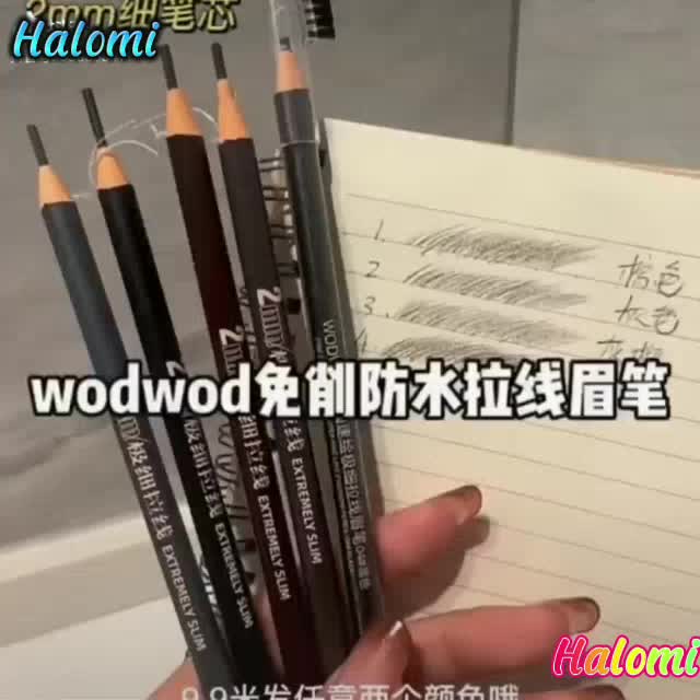 Chì xé kẻ mày WODWOD cứng phẩy sợi Eyebrow Pencil sắc nét chuyên dùng cho Makeup trang điểm | BigBuy360 - bigbuy360.vn