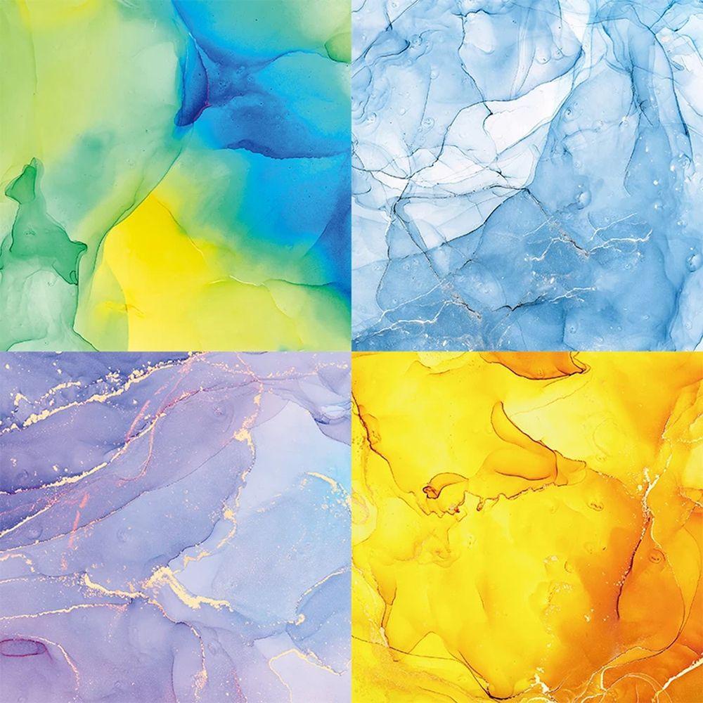 AUGUSTINA Set 24 Tấm Thẻ Giấy 6 &quot;X6&quot; Trang Trí Sổ Tay