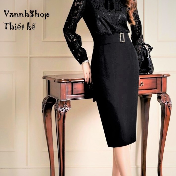 Chân váy bút chì ngắn hàng thiết kế kèm khóa xi cao cấp  chân váy công sở  form chuẩn thanh lịch  BC15