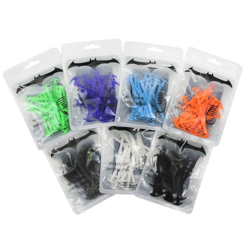 1 Bộ 16 Dây Giày Thể Thao Không Cần Buộc Bằng Silicone Co Giãn