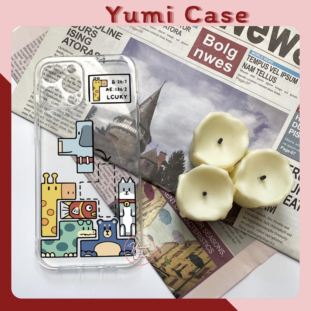 Ốp lưng điện thoại cho Iphone Samsung Vsmart Oppo Huawei Xiaomi Vivo Nokia Realme Poco Redmi CARTOON 13 Yumi Case