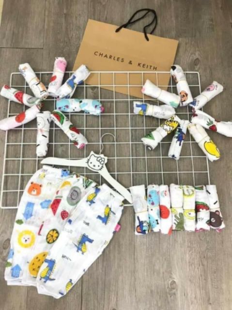 Quần dài cotton giấy cho bé yêu
