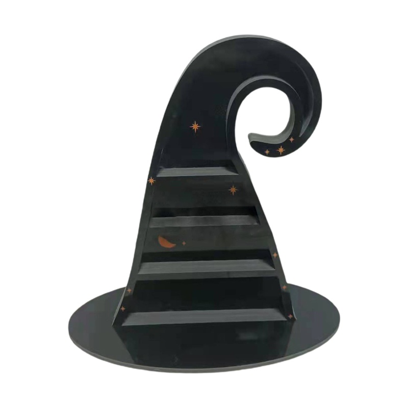 Kệ Treo Bằng Pha Lê Hình Nón Phù Thủy Chống Rách Siêu Bền Trang Trí Nhà Cửa / Văn Phòng Dịp Halloween