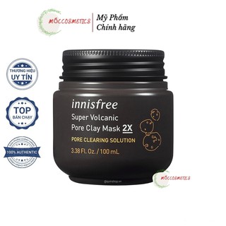Mặt Nạ Đất Sét INNISFREE Super Volcanic Pore Clay Mask 2X Làm Sạch Da Và Se Khít Lỗ Chân Lông