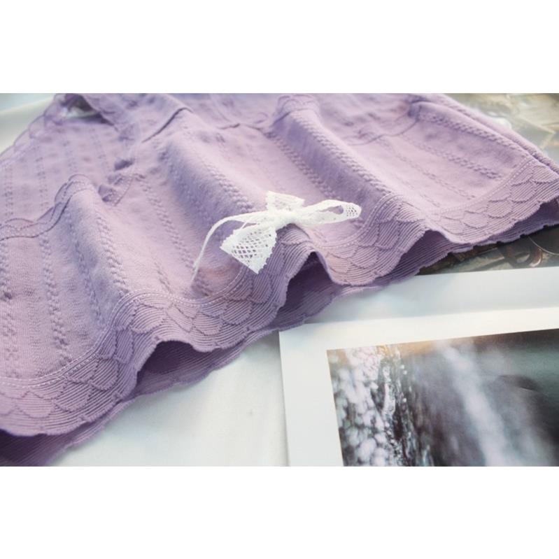 Quần Lót Nữ ❤️ Quần Lót Cotton Co Dãn 4D Diên Vĩ Hoa Tím 488