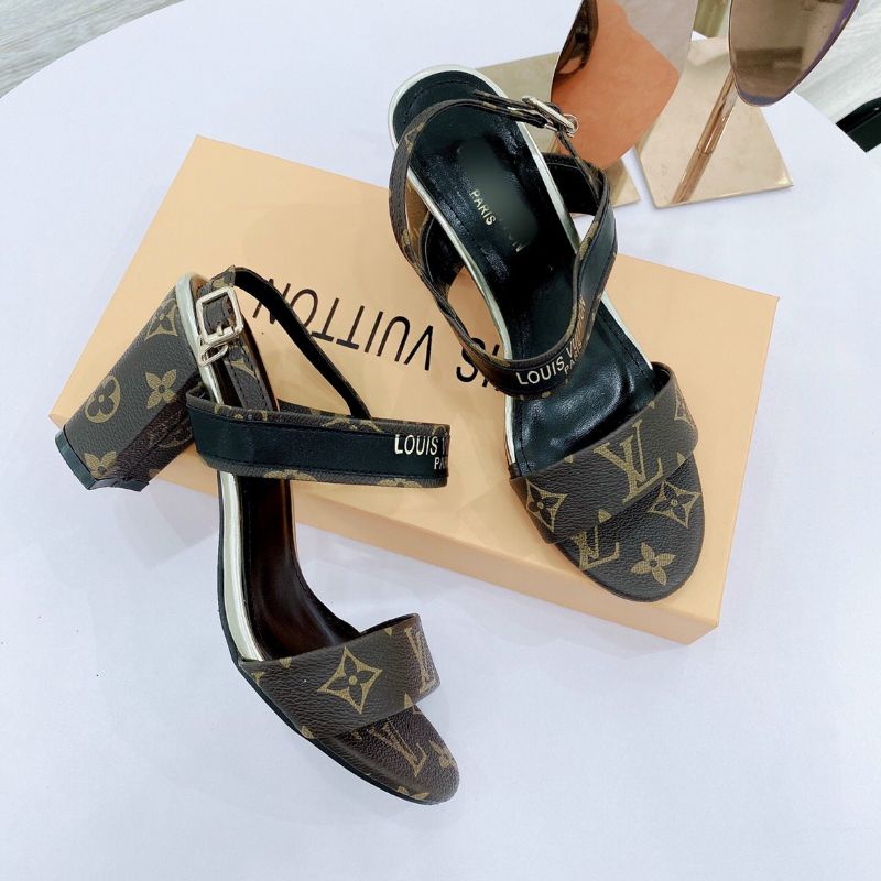AmT(ẢNH THẬT) Sandal 7p Gót Vuông Da Mềm Êm Fullbox Bill Túi Cao Cấp