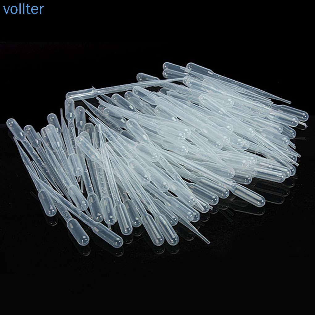 Set 100 ống nhỏ giọt 3ml bằng nhựa an toàn tiện dụng