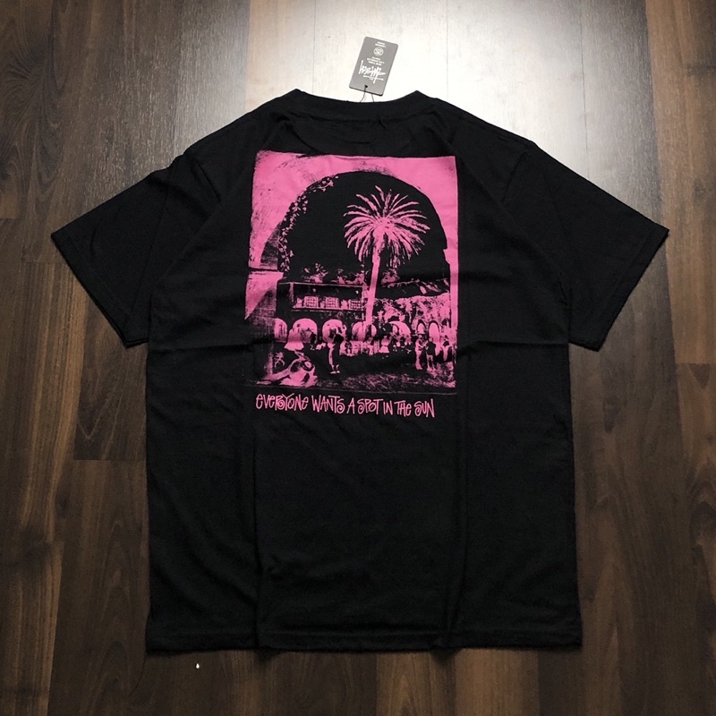 Evryone Stussy Đen - | Áo Thun Cầu Kỳ | Quần Áo Cầu Kỳ | Áo Thun STUSSY | Stussy Gương Trang Điểm Nhập Khẩu FULLTAG + Nhãn Dán Cao Cấp Dành Cho Nam Và Nữ