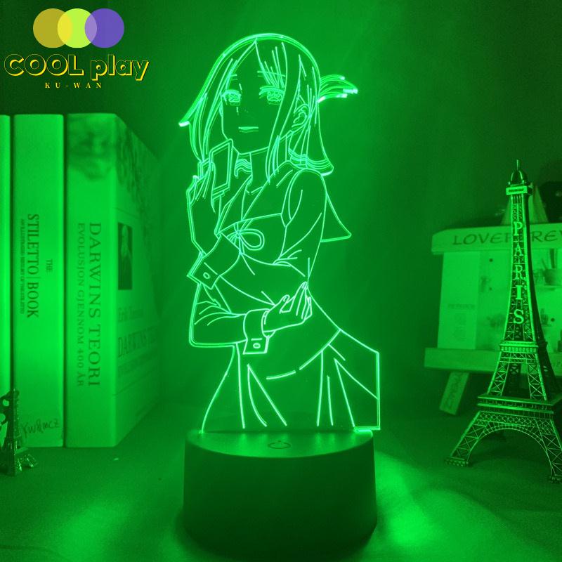 Đèn Ngủ led 3d Hình anime kaguya sama love is war Trang Trí Phòng Ngủ