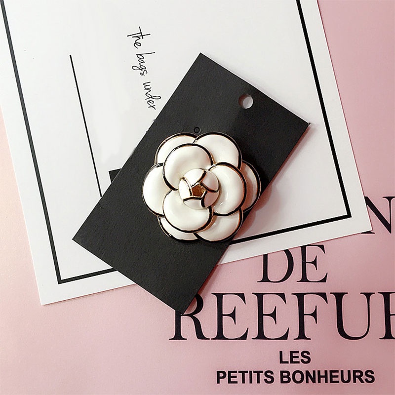 Ghim Cài Áo Hình Hoa Trà Sang Trọng Làm Quà Tặng Cho Nữ