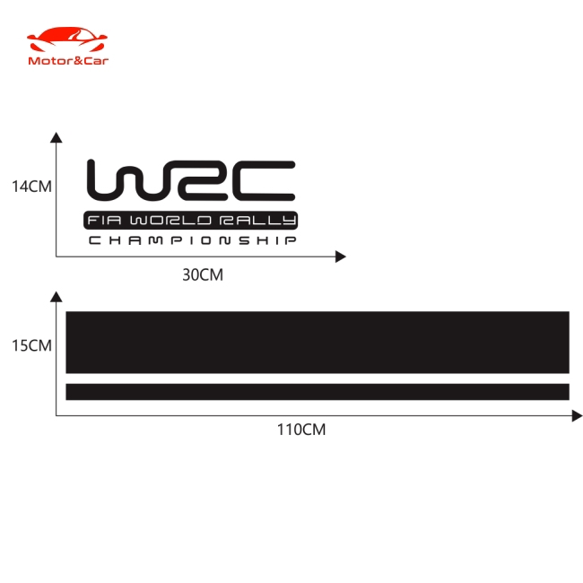 Decal vinyl dán trang trí thân xe hơi hợp thời trang