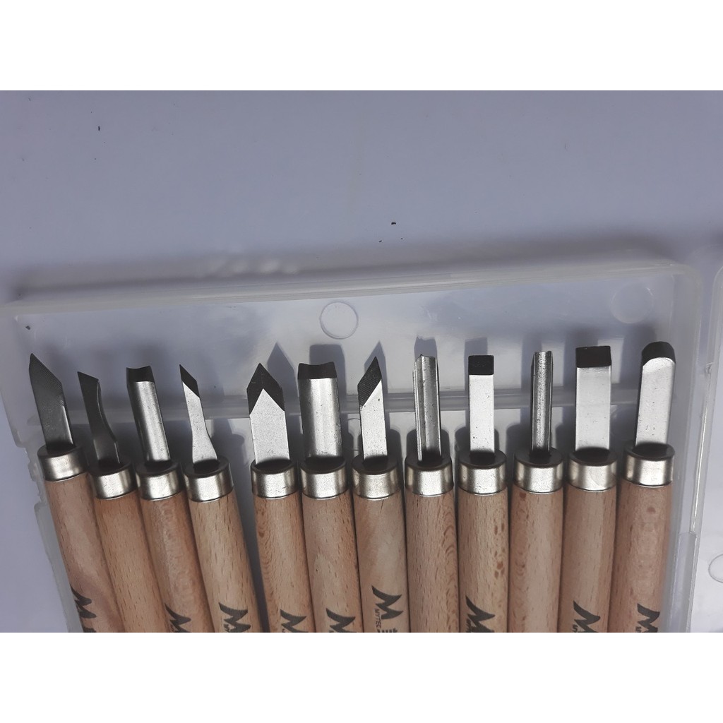 BỘ DỤNG CỤ KHẮC GỖ 12 CÂY