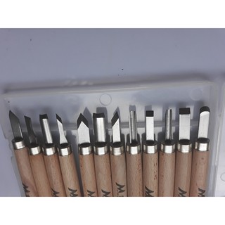BỘ DỤNG CỤ KHẮC GỖ 12 CÂY