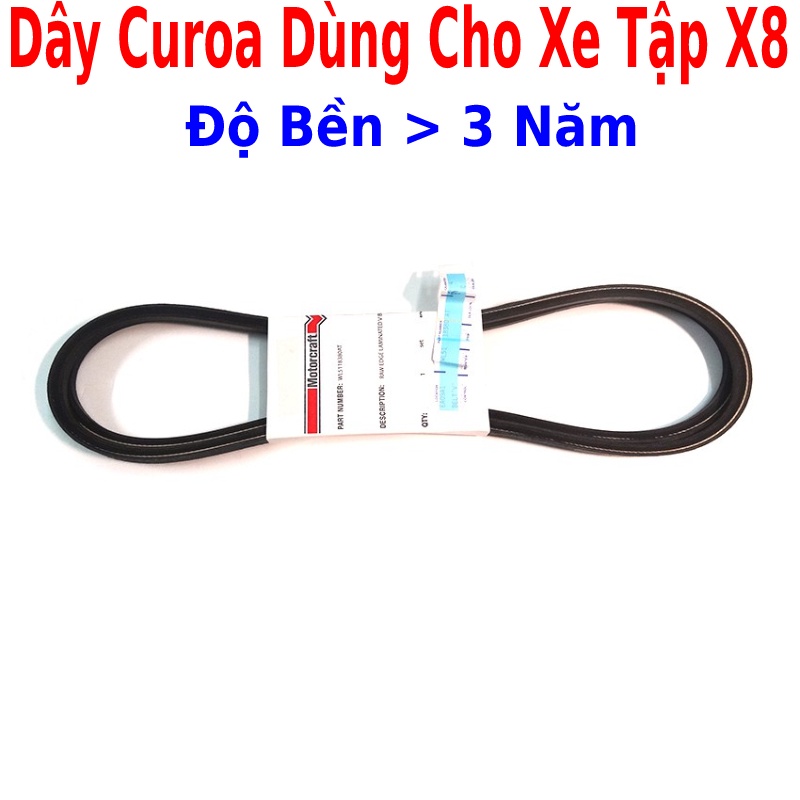 Xe đạp tập thể dục tập gym tập thể thao tại trong nhà Queen Sport X8 - Dây curoa cao su dự phòng dùng cho xe đạp thể dục