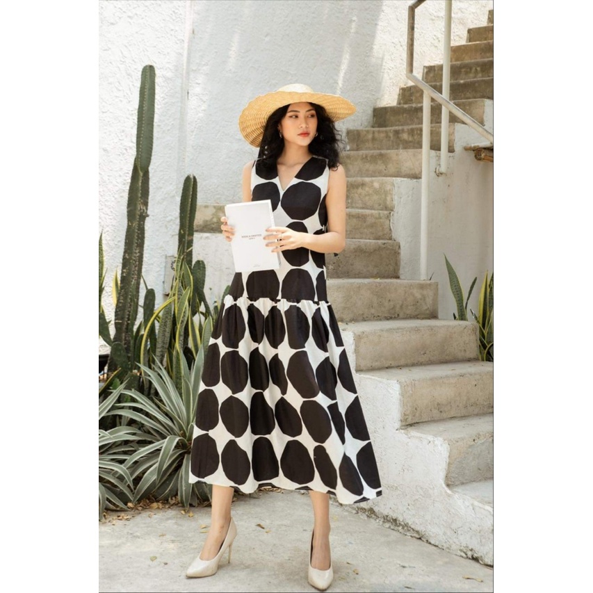 Leena// Đầm linen / Đầm thiết kế dạo phố, đi biển, công sở / Đầm maxi