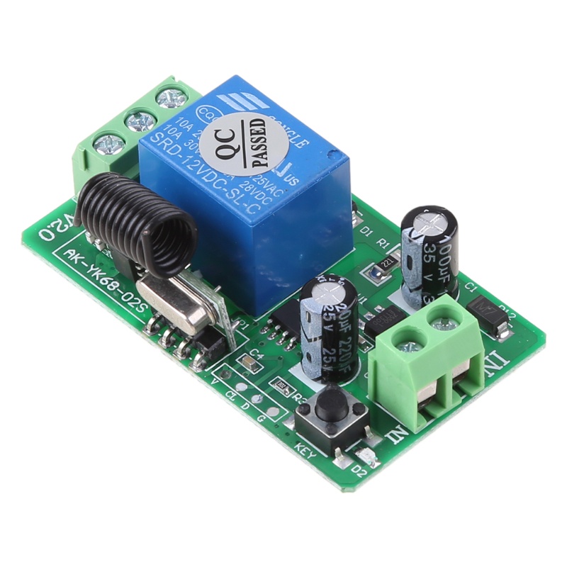 Bộ Thu Tín Hiệu Điều Khiển Từ Xa 315MHz Cho DC 12V 2CH + 2 Thiết Bị Thu Phát