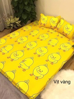 [Giá hủy diệt] Bộ ga vỏ gối cotton poly (1 grap giường + 2 vỏ gối nằm)