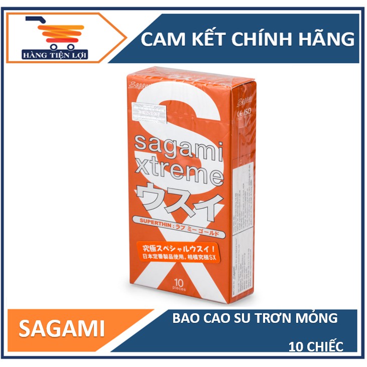 Bao cao su siêu mỏng cao cấp Sagami Love me Orange 10 chiếc