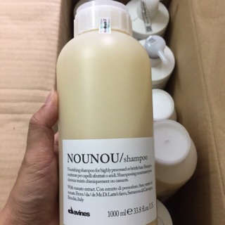 DẦU GỘI PHỤC HỒI CHO TÓC KHÔ XƠ, HƯ TỔN DAVINES NOUNOU 1000ML