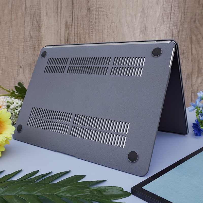 Ốp Điện Thoại Màu Xám Kem Kèm Bàn Phím Cho MacBook M1 Air Pro 13 A2337 A2338 2020 A2179 2021 Pro 14 16 inch A2485 A2442 2017 Pro 13 A1708