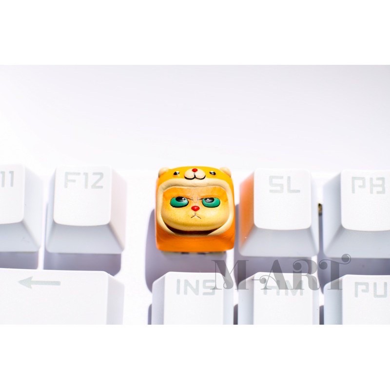 Keycap - Nút Bàn Phím Gaming - Nút Bàn Phím Cơ Mặt Mèo Hờn Dỗi  - Cáo Lửa - KC022