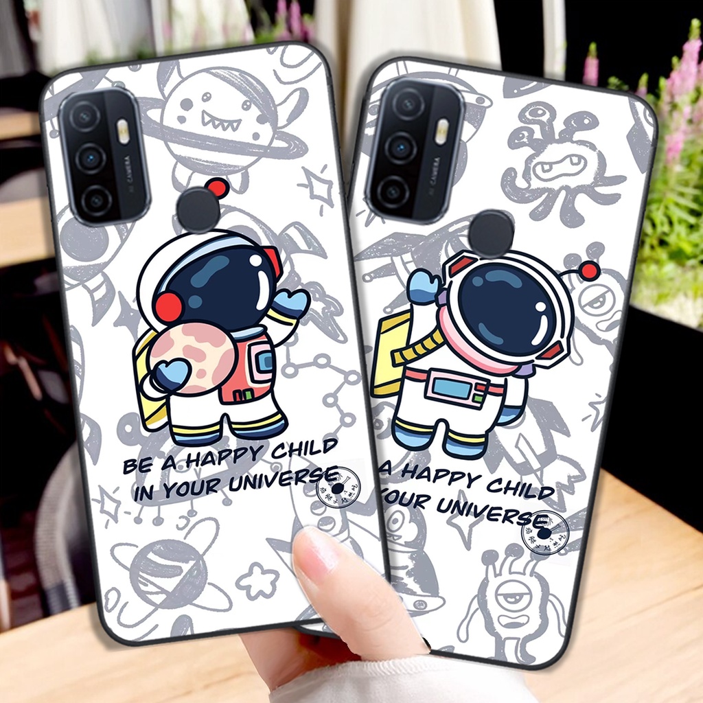 Ốp lưng Oppo A53 ốp phi hành gia đẹp