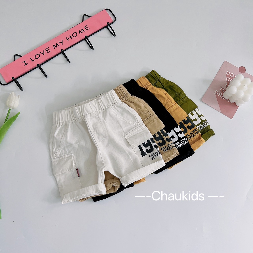 Quần lửng Kaki túi hộp 1997 chất kaki mềm co dãn cực đẹp cho bé trai bé gái Namkidshop