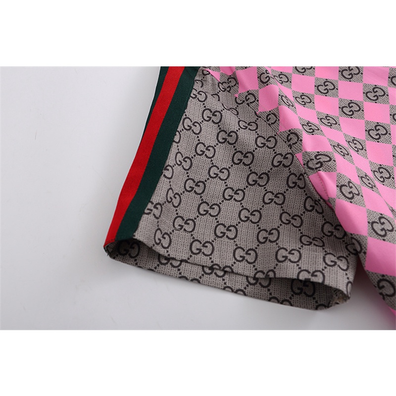 Gucci Áo Sơ Mi Tay Dài Họa Tiết In Thời Trang Sành Điệu Cho Nam