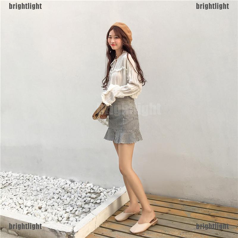 Chân Váy Chữ A Lưng Cao Thời Trang Hàn Quốc