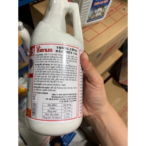 ⚡Nước thông cống 115 Venus cực mạnh 1000ml cam kết chính hãng⚡