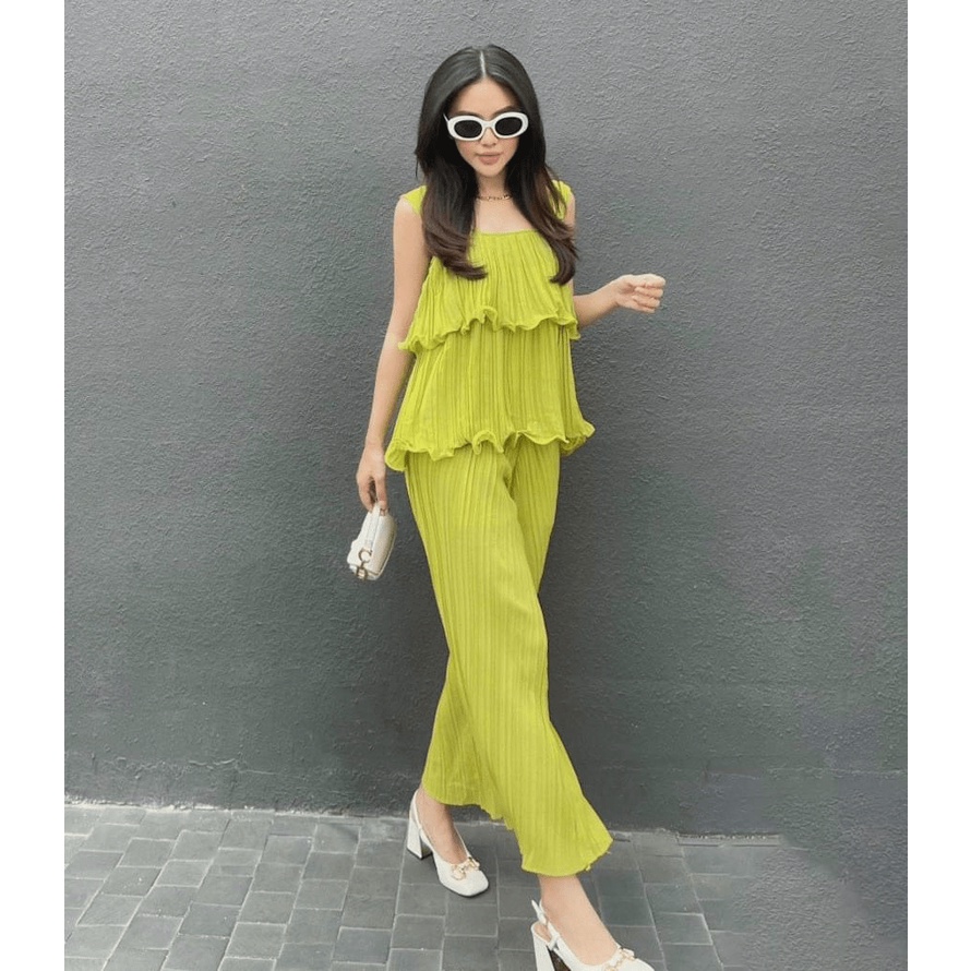 SÉT BỘ NỮ BÁNH BÈO DẬP LY SANG CHẢNH CON BÀ BẢY PU