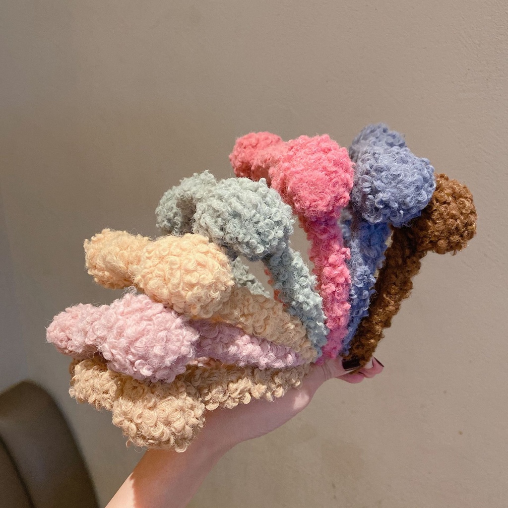 Băng đô rửa mặt bờm cài tóc turban dễ thương cute nhiều mẫu vải nhung nơ cực xinh dễ thương cho nam nữ Warm&amp;Cute