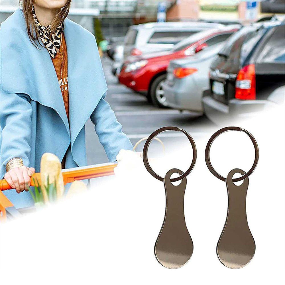 Rebuy1 Móc Khóa Dạng Xe Đẩy Mua Sắm Bằng Kim Loại Unisex