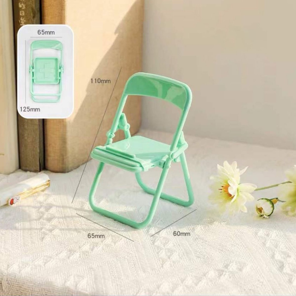 Giá Đỡ Điện Thoại Hình Ghế Đẩu Có Thể Gập Gọn Để Bàn Đa Chức Năng