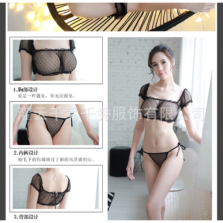 Váy ngủ voan thun – Váy ngủ sexy kèm quần chip G8 Đầm ngủ sexy - Đồ ngủ mặc nhà - Đồ ngủ gợi cảm - Đầm ngủ sexy