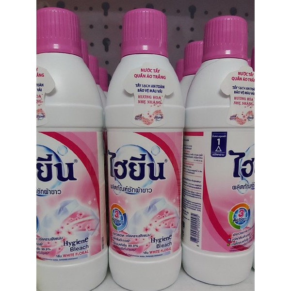 Nước Tẩy Hygiene 600 ml /500ml Thai Lan -dành cho quần áo Trắng và áo màu