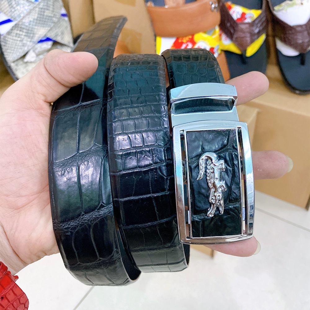Thắt lưng nam TIẾN CÔNG da cá sấu sang trọng TCN1227